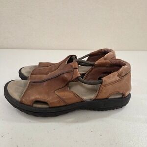 Teva Peasant 6376 Womens 8 Brown Leather Fisherman Sandals Waterproof Slip On